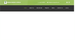 Desktop Screenshot of green-energy-africa.com